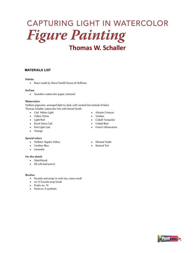 Thomas W. Schaller: Capturing Light in Watercolor - Figure Painting