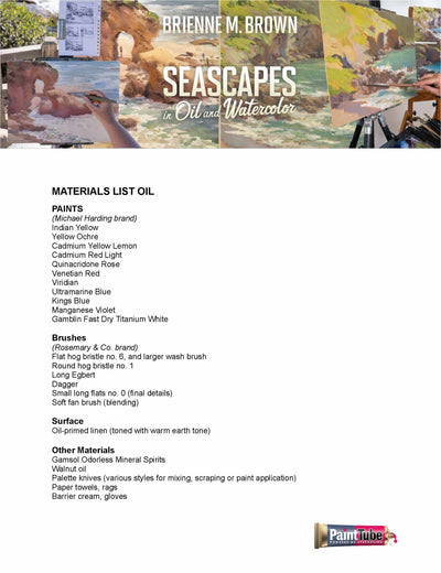 Brienne Brown: Seascapes in Oil & Watercolor