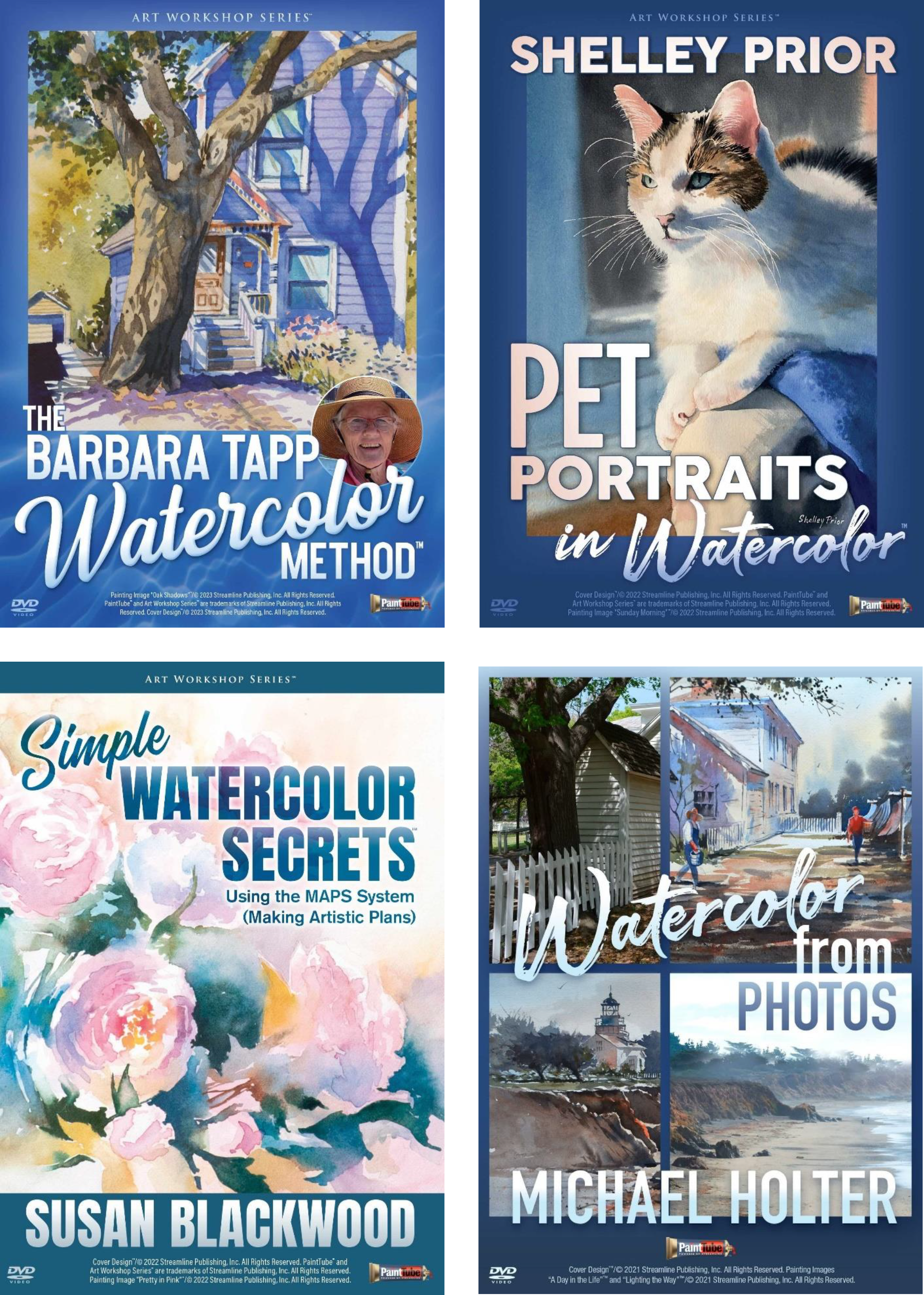 Watercolor 4 Video Beginner Bundle