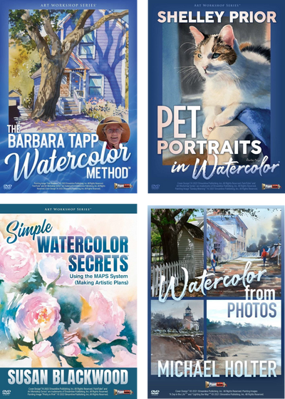 Watercolor 4 Video Beginner Bundle