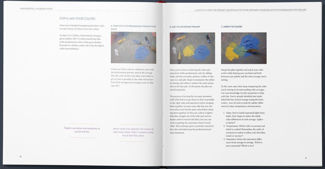 Kami Mendlik: COLOR RELATIVITY - Creating the Illusion of Light with Paint Softcover Book