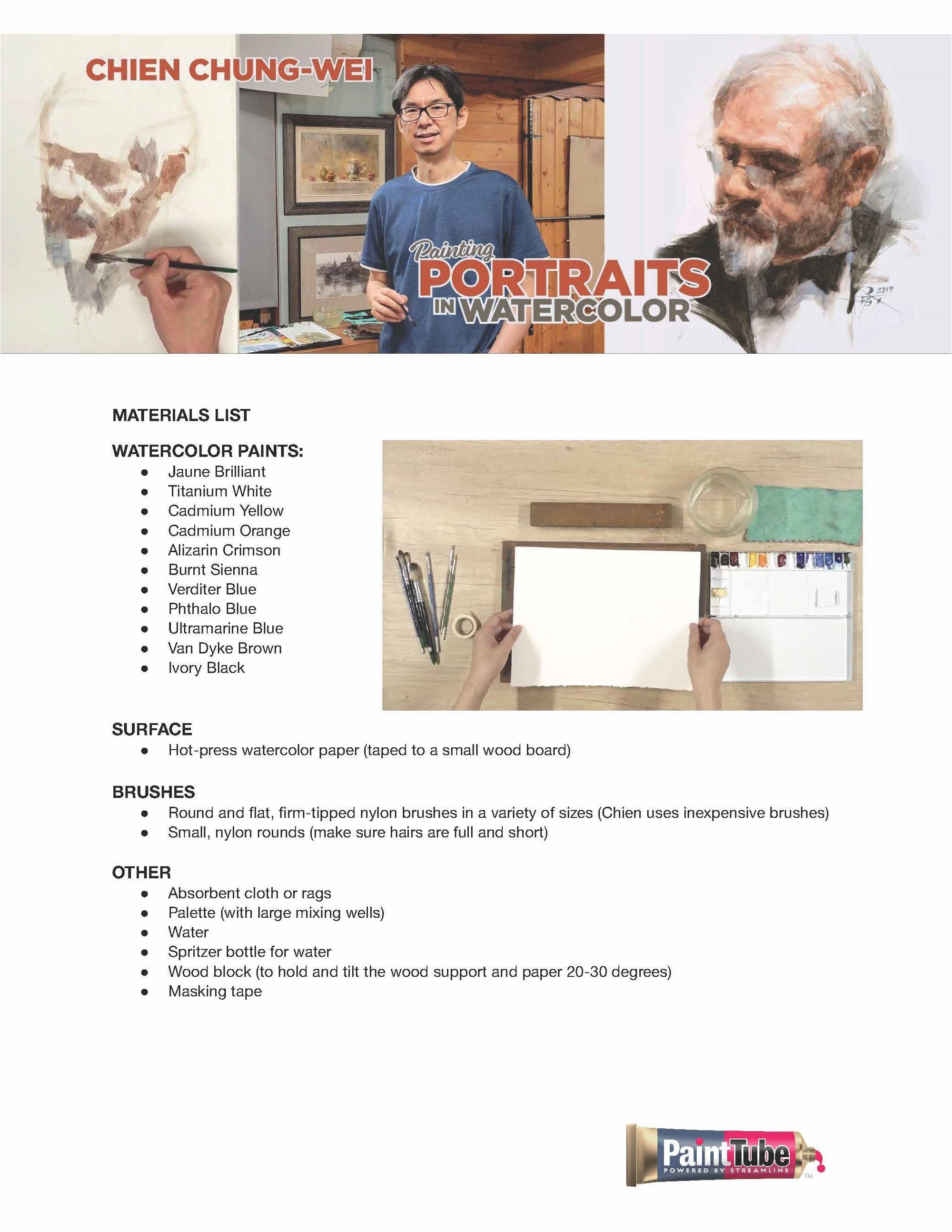 Chien Chung-Wei: Painting Portraits in Watercolor