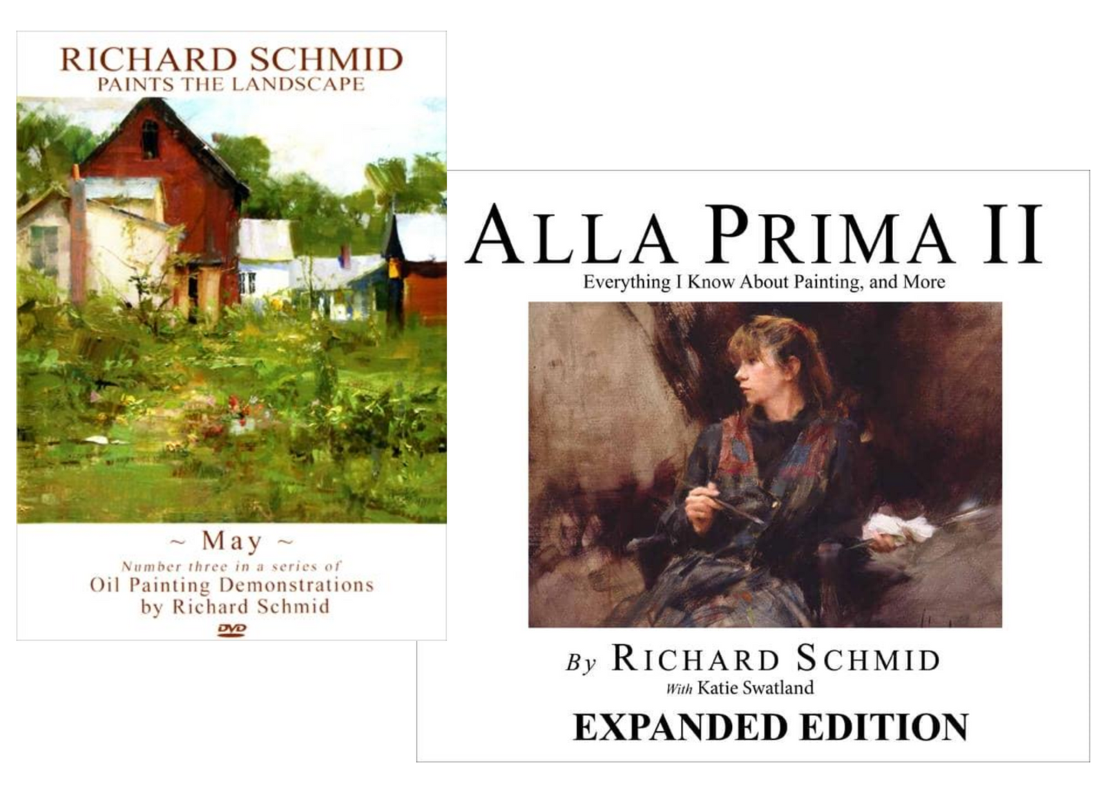 Richard Schmid: May DVD/Alla Prima II (Expanded Edition) Book Bundle