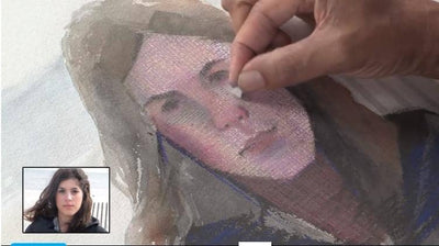 Mario A. Robinson: Portrait Painting: Pastel & Watercolor on Paper