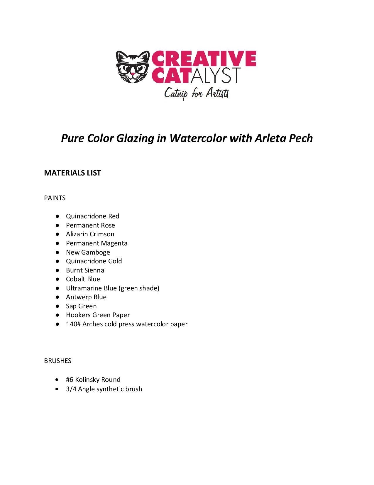 Arleta Pech: Pure Color Glazing in Watercolor